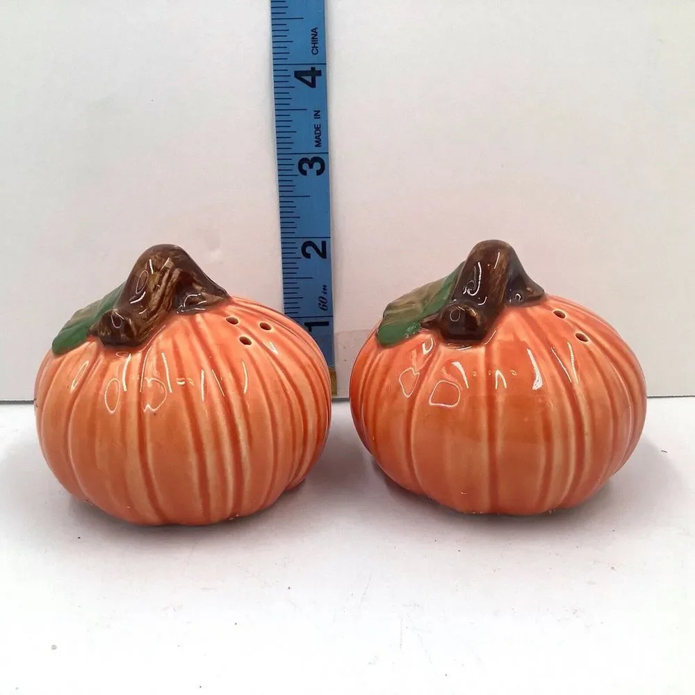 Salt and Pepper Shakers‎ Pumpkins Gift Thanksgiving Ceramic Unused